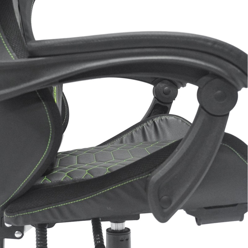 GAMING ARMCHAIR LOOT FK1204 BLACK-GREEN PVC 60x60x120Hcm. GAMING ARMCHAIR LOOT FK1204 BLACK-GREEN PVC 60x60x120Hcm.