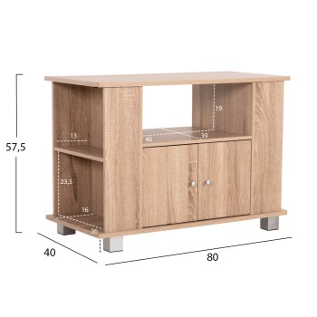 TV STAND/CABINET CLUSE FK2404.20 MELAMINE IN SONAMA OAK COLOR 80x40x57,5Hcm. TV STAND/CABINET CLUSE FK2404.20 MELAMINE IN SONAMA OAK COLOR 80x40x57,5Hcm.