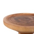 SIDE TABLE BERMAL FK9889 SOLID SUAR WOOD IN NATURAL Φ30x46Hcm.