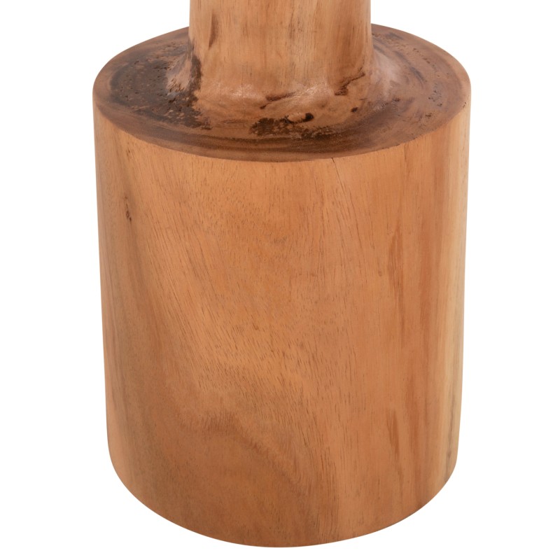 SIDE TABLE BERMAL FK9889 SOLID SUAR WOOD IN NATURAL Φ30x46Hcm.