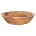 TABLE DECOR BOWL FK4295 ROUND RECYCLED TEAK WOOD IN NATURAL Φ30x7H cm. TABLE DECOR BOWL FK4295 ROUND RECYCLED TEAK WOOD IN NATURAL Φ30x7H cm.