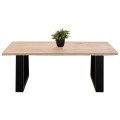 COFFEE TABLE SOFIA SLIM FK8502.21 ACACIA WOOD IN LIGHT NATURAL COLOR 115x65x41Hcm.