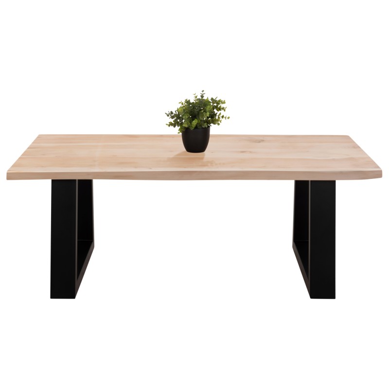 COFFEE TABLE SOFIA SLIM FK8502.21 ACACIA WOOD IN LIGHT NATURAL COLOR 115x65x41Hcm.