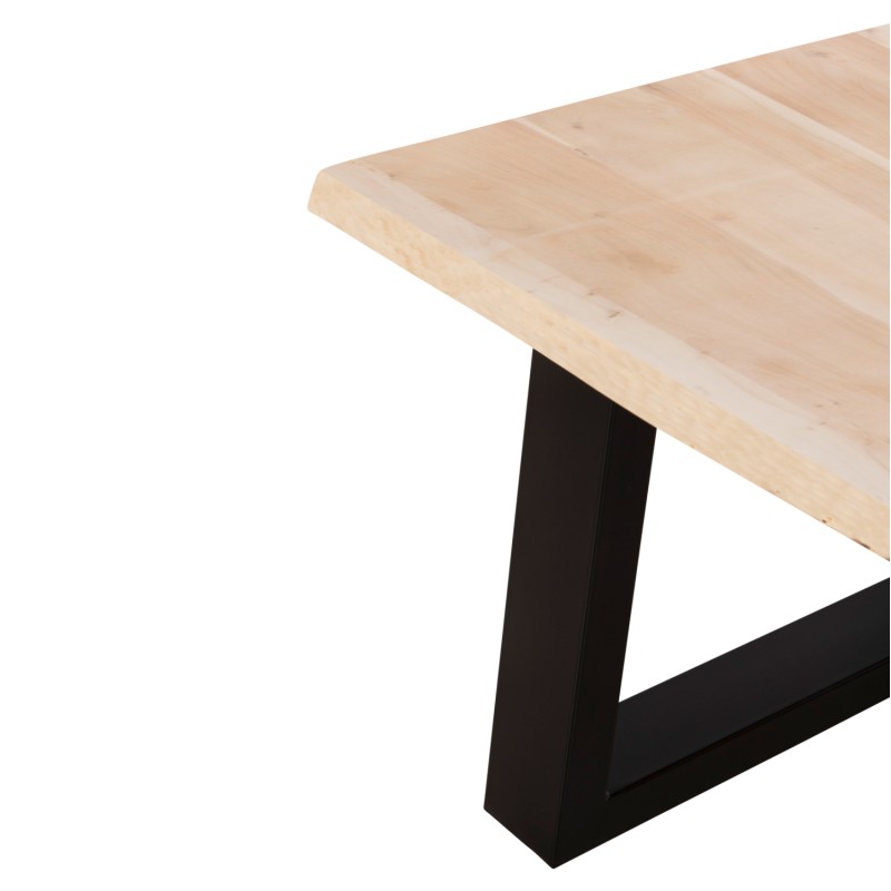 COFFEE TABLE SOFIA SLIM FK8502.21 ACACIA WOOD IN LIGHT NATURAL COLOR 115x65x41Hcm.