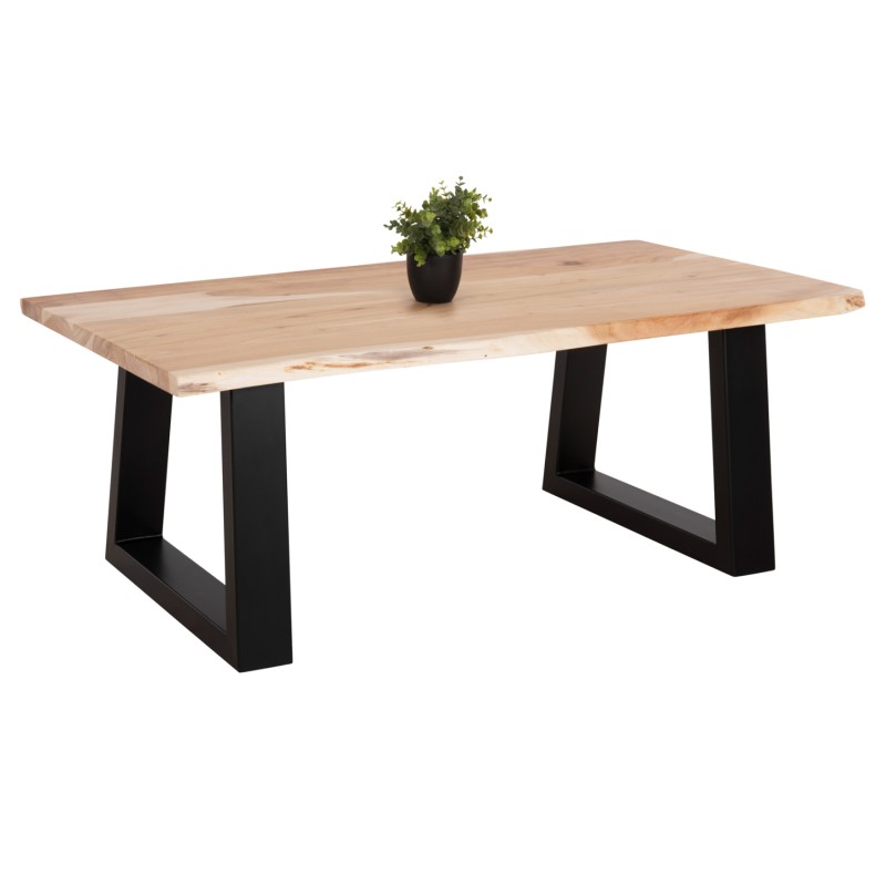 COFFEE TABLE SOFIA SLIM FK8502.21 ACACIA WOOD IN LIGHT NATURAL COLOR 115x65x41Hcm.