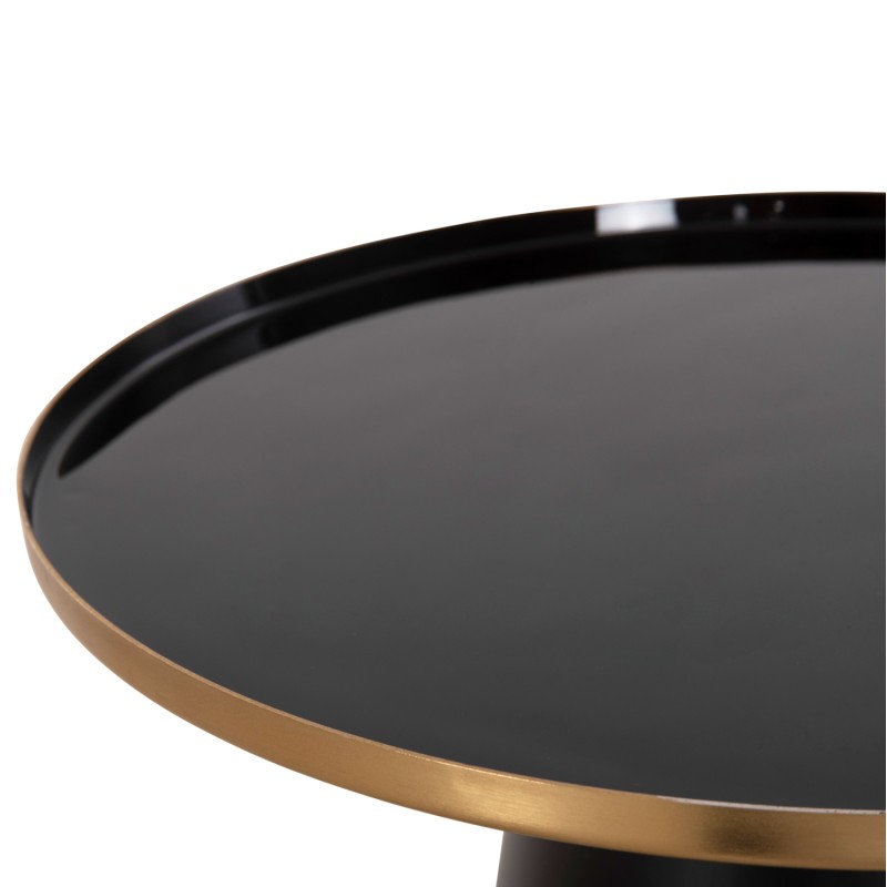 COFFEE TABLES 2PCS BENG FK9920 ENAMELED METAL TOP-MAT BASE-BLACK Φ50 & Φ40 cm. COFFEE TABLES 2PCS BENG FK9920 ENAMELED METAL TOP-MAT BASE-BLACK Φ50 & Φ40 cm.
