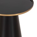 COFFEE TABLES 2PCS BENG FK9920 ENAMELED METAL TOP-MAT BASE-BLACK Φ50 & Φ40 cm. COFFEE TABLES 2PCS BENG FK9920 ENAMELED METAL TOP-MAT BASE-BLACK Φ50 & Φ40 cm.