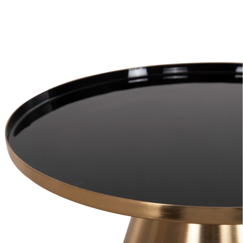 COFFEE TABLES 2PCS LORME FK9923 METAL IN BLACK AND GOLD Φ50 & Φ40 cm. COFFEE TABLES 2PCS LORME FK9923 METAL IN BLACK AND GOLD Φ50 & Φ40 cm.