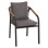 ARMCHAIR MAERLY FK6051.13 ANTHRACITE ALUMINUM AND CUSHIONS-P.E.RATTAN IN LIGHT BROWN 57x60x84Hcm.