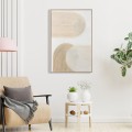 WALL PAINTING FK4536 WITH BEIGE PS FRAME-WHITE CANVAS HANDMADE 80x3,5x120Hcm. WALL PAINTING FK4536 WITH BEIGE PS FRAME-WHITE CANVAS HANDMADE 80x3,5x120Hcm.