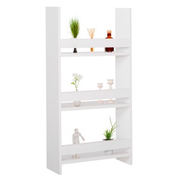 WALL SHELVES SANI FK18223.01 MELAMINE IN WHITE 60x10x90Hcm. (3 SHELVES)