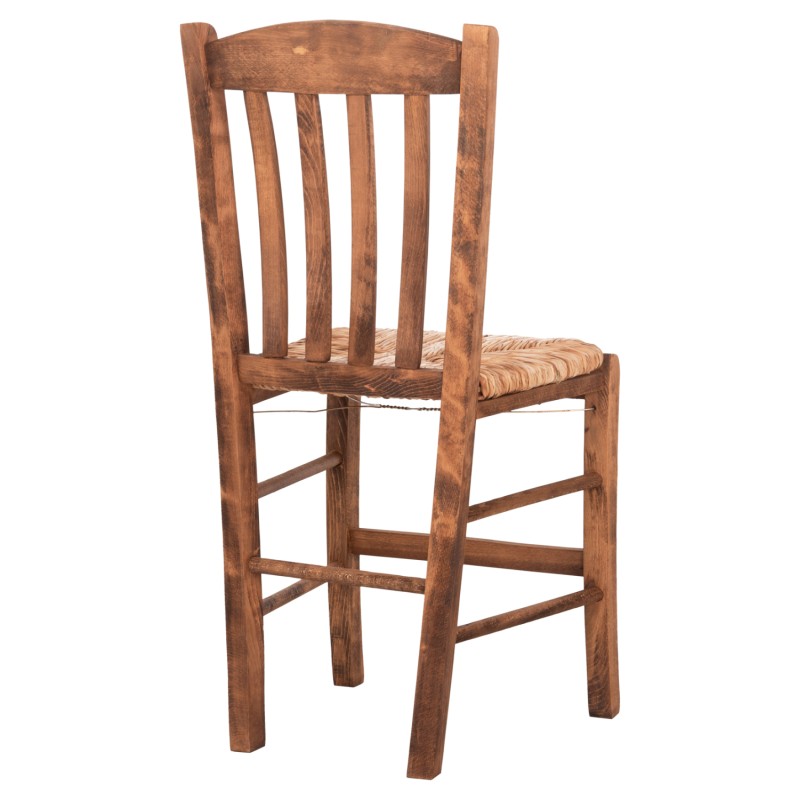CHAIR MONTE FK10383.01 BEECH WOOD IN WALNUT-SEAGRASS RUSH-MATT SEAT 43x41x87Hcm. CHAIR MONTE FK10383.01 BEECH WOOD IN WALNUT-SEAGRASS RUSH-MATT SEAT 43x41x87Hcm.