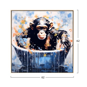 WALL PAINTING SIMIA FK4539 BEIGE PS FRAME-PRINTED CANVAS 62x4,5x62Hcm.