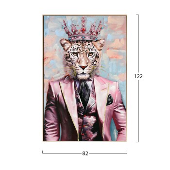 WALL PAINTING LEOPAR FK4540 BEIGE PS FRAME-PRINTED CANVAS 82x4,5x122Hcm. WALL PAINTING LEOPAR FK4540 BEIGE PS FRAME-PRINTED CANVAS 82x4,5x122Hcm.
