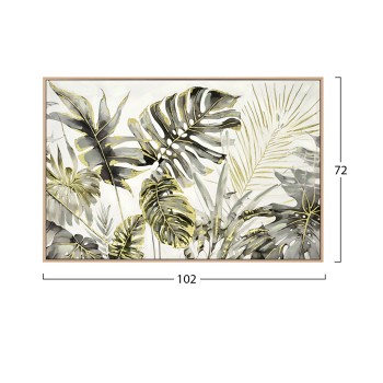 WALL PAINTING TROPICO ΗΜ4541 BEIGE PS FRAME-PRINTED CANVAS 102x4,5x72Hcm.