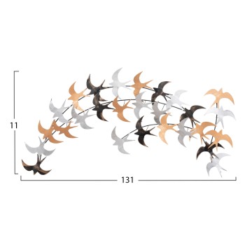WALL DECORATION BIRDS FK4655 METAL- MULTICOLOR 131x11(depth)x70Hcm. WALL DECORATION BIRDS FK4655 METAL- MULTICOLOR 131x11(depth)x70Hcm.