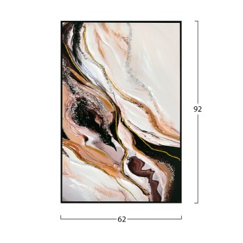 WALL PAINTING FK4560 BLACK PS FRAME-PRINTED CANVAS ABSTRACT 62x4x92Hcm. WALL PAINTING FK4560 BLACK PS FRAME-PRINTED CANVAS ABSTRACT 62x4x92Hcm.
