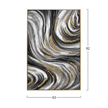WALL PAINTING FK4561 BEIGE PS FRAME-PRINTED CANVAS ABSTRACT 62x4.5x92Hcm. WALL PAINTING FK4561 BEIGE PS FRAME-PRINTED CANVAS ABSTRACT 62x4.5x92Hcm.