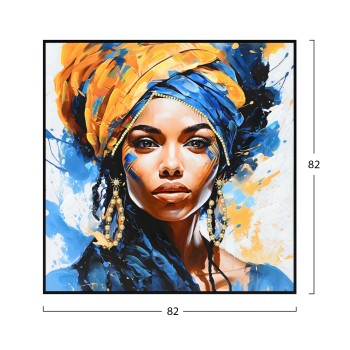 WALL PAINTING ONNANOKO FK4565 BLACK PS FRAME-PRINTED CANVAS WOMAN FIGURE 82x4,5x82Hcm. WALL PAINTING ONNANOKO FK4565 BLACK PS FRAME-PRINTED CANVAS WOMAN FIGURE 82x4,5x82Hcm.