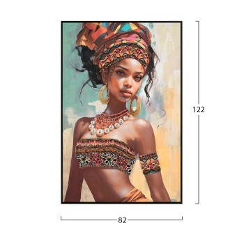 WALL PAINTING MARIP FK4572 BLACK PS FRAME-PRINTED CANVAS 82x4,5x122Hcm. WALL PAINTING MARIP FK4572 BLACK PS FRAME-PRINTED CANVAS 82x4,5x122Hcm.