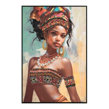 WALL PAINTING MARIP FK4572 BLACK PS FRAME-PRINTED CANVAS 82x4,5x122Hcm.