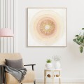 WALL PAINTING FK4577 WITH BEIGE PS FRAME-CANVAS CIRCLES 82x4,5x82Hcm. WALL PAINTING FK4577 WITH BEIGE PS FRAME-CANVAS CIRCLES 82x4,5x82Hcm.