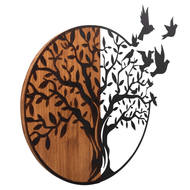 WALL DECORATION ILLUSION FK4647 METAL-WOOD 56.5x3(thickness)x56.5Hcm. WALL DECORATION ILLUSION FK4647 METAL-WOOD 56.5x3(thickness)x56.5Hcm.