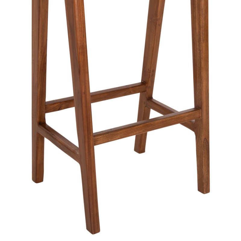 BAR STOOL BUNDY FK6130 TEAK WOOD IN WALNUT 45x40x75Hcm. BAR STOOL BUNDY FK6130 TEAK WOOD IN WALNUT 45x40x75Hcm.