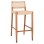 BAR STOOL ROSCO FK6134 TEAK WOOD IN NATURAL-VIRO ROPE IN BEIGE 47x52x100Hcm.
