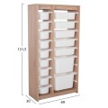 CHEST OF DRAWERS SANI FK18204.03 MELAMINE IN SONAMA-16 WHITE P.E. DRAWERS 69x30x131,5Hcm CHEST OF DRAWERS SANI FK18204.03 MELAMINE IN SONAMA-16 WHITE P.E. DRAWERS 69x30x131,5Hcm