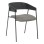 DINING CHAIR KORIN FK9975.02 METAL & PLYWOOD IN BLACK-GREY FABRIC 54x51x72,5Hcm.