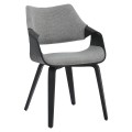 DINING CHAIR NETTO FK9976.02 PLYWOOD FRAME IN BRUSHED BLACK-GREY FABRIC 55x56x83,5Hcm. DINING CHAIR NETTO FK9976.02 PLYWOOD FRAME IN BRUSHED BLACK-GREY FABRIC 55x56x83,5Hcm.
