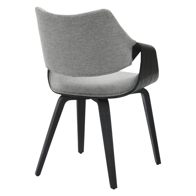DINING CHAIR NETTO FK9976.02 PLYWOOD FRAME IN BRUSHED BLACK-GREY FABRIC 55x56x83,5Hcm. DINING CHAIR NETTO FK9976.02 PLYWOOD FRAME IN BRUSHED BLACK-GREY FABRIC 55x56x83,5Hcm.