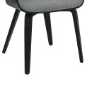 DINING CHAIR NETTO FK9976.02 PLYWOOD FRAME IN BRUSHED BLACK-GREY FABRIC 55x56x83,5Hcm. DINING CHAIR NETTO FK9976.02 PLYWOOD FRAME IN BRUSHED BLACK-GREY FABRIC 55x56x83,5Hcm.