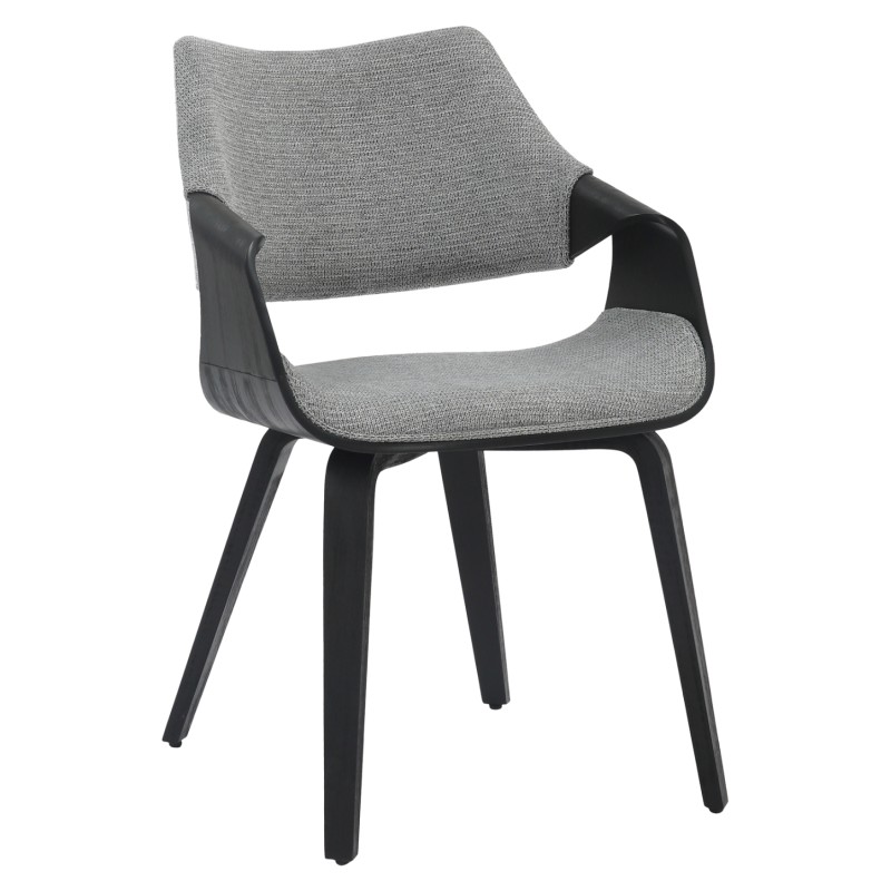 DINING CHAIR NETTO FK9976.02 PLYWOOD FRAME IN BRUSHED BLACK-GREY FABRIC 55x56x83,5Hcm. DINING CHAIR NETTO FK9976.02 PLYWOOD FRAME IN BRUSHED BLACK-GREY FABRIC 55x56x83,5Hcm.