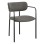 DINING CHAIR KRITTER FK9994.02 BLACK METAL-DARK GREY FABRIC 58x53x76Hcm.