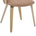 DINING CHAIR JESPER FK9977.01 PLYWOOD FRAME IN OAK-REDWOOD FABRIC 61x54x74Hcm. DINING CHAIR JESPER FK9977.01 PLYWOOD FRAME IN OAK-REDWOOD FABRIC 61x54x74Hcm.