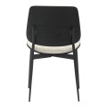 DINING CHAIR CONTI FK9983.02 BLACK METAL & PLYWOOD-ECRU FABRIC 48,5x56x82,5Hcm. DINING CHAIR CONTI FK9983.02 BLACK METAL & PLYWOOD-ECRU FABRIC 48,5x56x82,5Hcm.