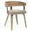 DINING CHAIR GALLEY FK9981.01 PLYWOOD FRAME AND LEGS-BEIGE FABRIC 55,5x53,5x70Hcm.