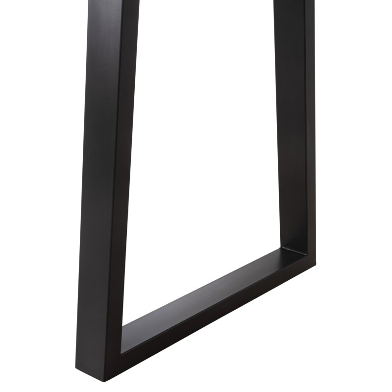 DINING TABLE SOFIA SLIM FK8500.21 SOLID ACACIA WITH BLACK METAL LEGS 160X92X78Hcm