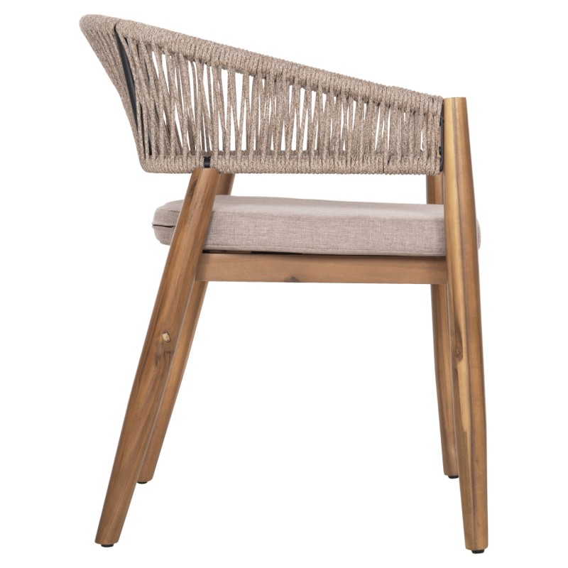 OUTDOOR DINING CHAIR NAVAN FK6135.02 ACACIA WOOD IN NATURAL-NYLON ROPE IN BEIGE 59x58x76Hcm. OUTDOOR DINING CHAIR NAVAN FK6135.02 ACACIA WOOD IN NATURAL-NYLON ROPE IN BEIGE 59x58x76Hcm.