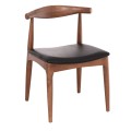 DINING CHAIR ALOR FK9947.03 RUBBERWOOD IN WALNUT COLOR-BLACK PU 55x51x75Hcm. DINING CHAIR ALOR FK9947.03 RUBBERWOOD IN WALNUT COLOR-BLACK PU 55x51x75Hcm.