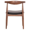 DINING CHAIR ALOR FK9947.03 RUBBERWOOD IN WALNUT COLOR-BLACK PU 55x51x75Hcm. DINING CHAIR ALOR FK9947.03 RUBBERWOOD IN WALNUT COLOR-BLACK PU 55x51x75Hcm.