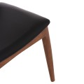 DINING CHAIR ALOR FK9947.03 RUBBERWOOD IN WALNUT COLOR-BLACK PU 55x51x75Hcm. DINING CHAIR ALOR FK9947.03 RUBBERWOOD IN WALNUT COLOR-BLACK PU 55x51x75Hcm.