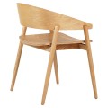 DINING CHAIR CANOP FK9950.01 ASHWOOD IN LIGHT OAK COLOR 56,5x61x74Hcm.