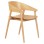 DINING CHAIR CANOP FK9950.01 ASHWOOD IN LIGHT OAK COLOR 56,5x61x74Hcm.
