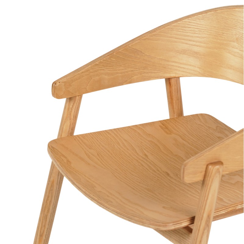 DINING CHAIR CANOP FK9950.01 ASHWOOD IN LIGHT OAK COLOR 56,5x61x74Hcm.