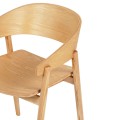 DINING CHAIR CANOP FK9950.01 ASHWOOD IN LIGHT OAK COLOR 56,5x61x74Hcm.