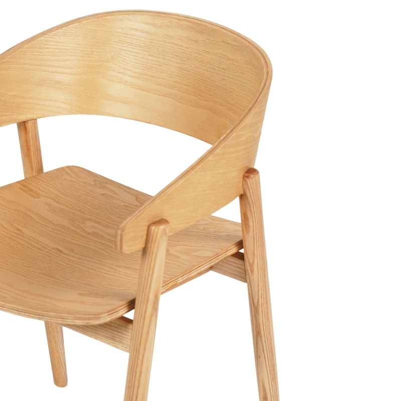 DINING CHAIR CANOP FK9950.01 ASHWOOD IN LIGHT OAK COLOR 56,5x61x74Hcm.