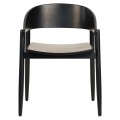 DINING CHAIR CANOP FK9950.02 ASHWOOD IN BLACK COLOR 56,5x61x74Hcm. DINING CHAIR CANOP FK9950.02 ASHWOOD IN BLACK COLOR 56,5x61x74Hcm.